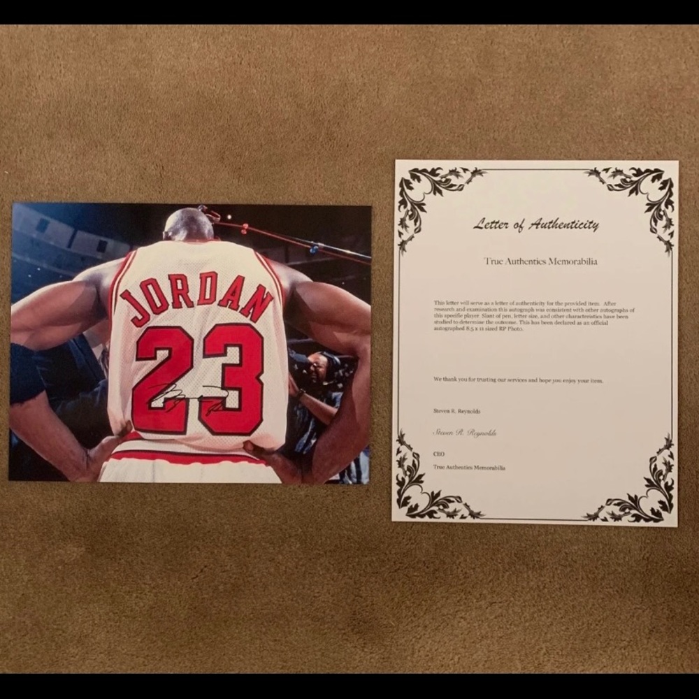 Michael Jordan Autographed Signed Photo